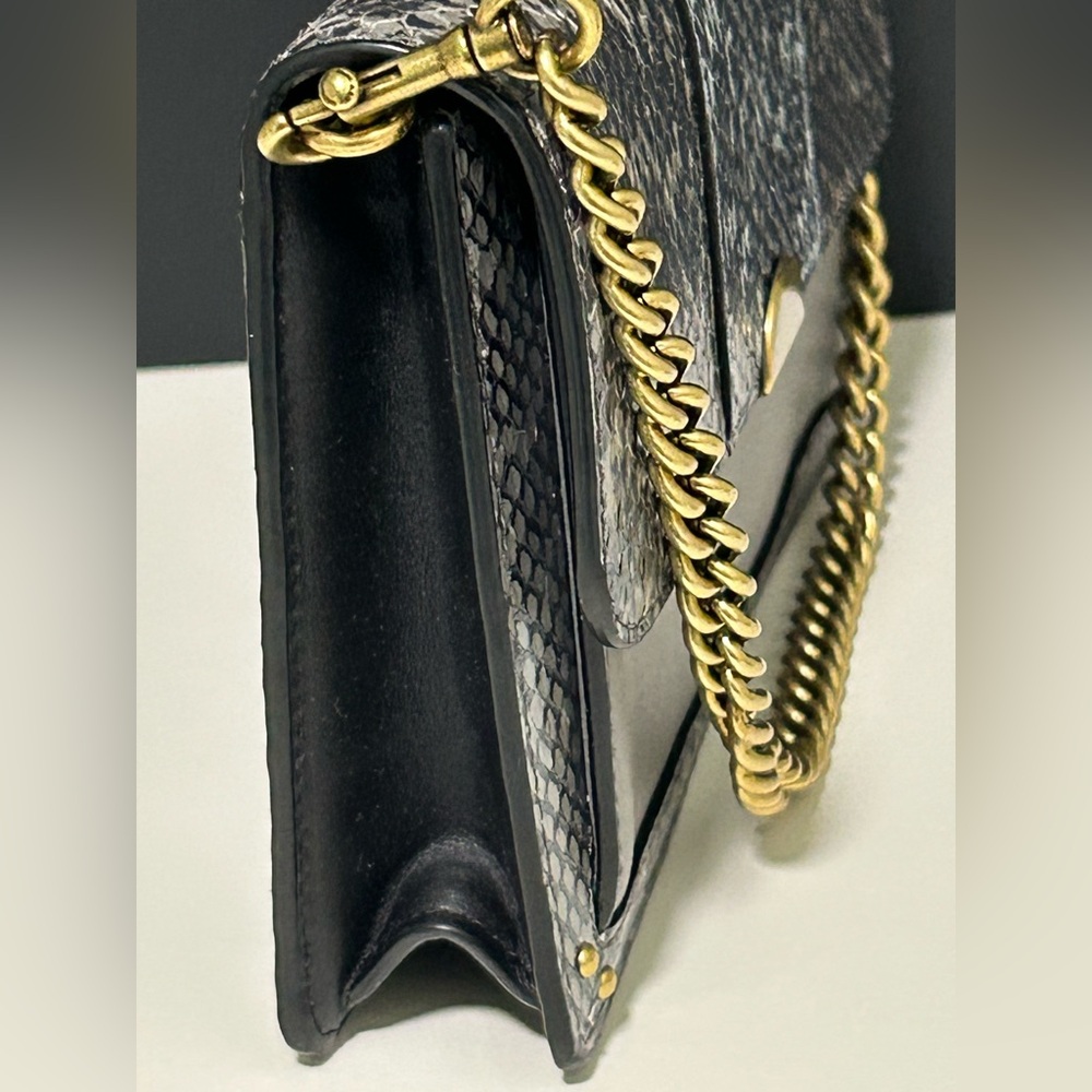 COACH Dreamer ColorBlock Snakeskin and Glovetanned Leather Convertible XBody - Picture 4 of 14